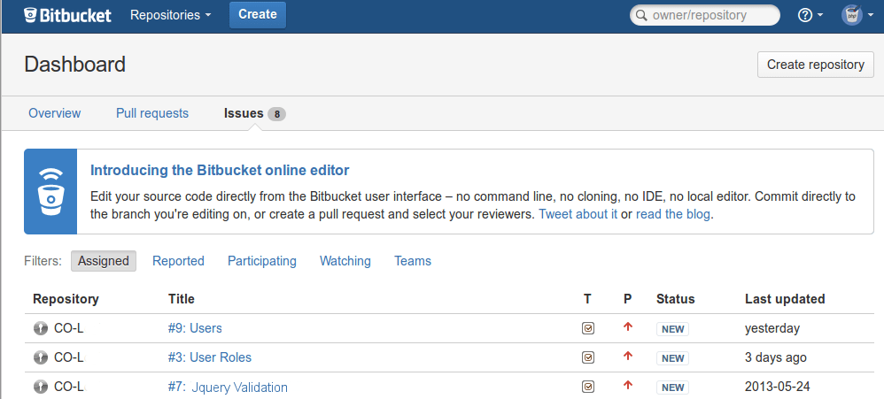 bitbucket-Issues
