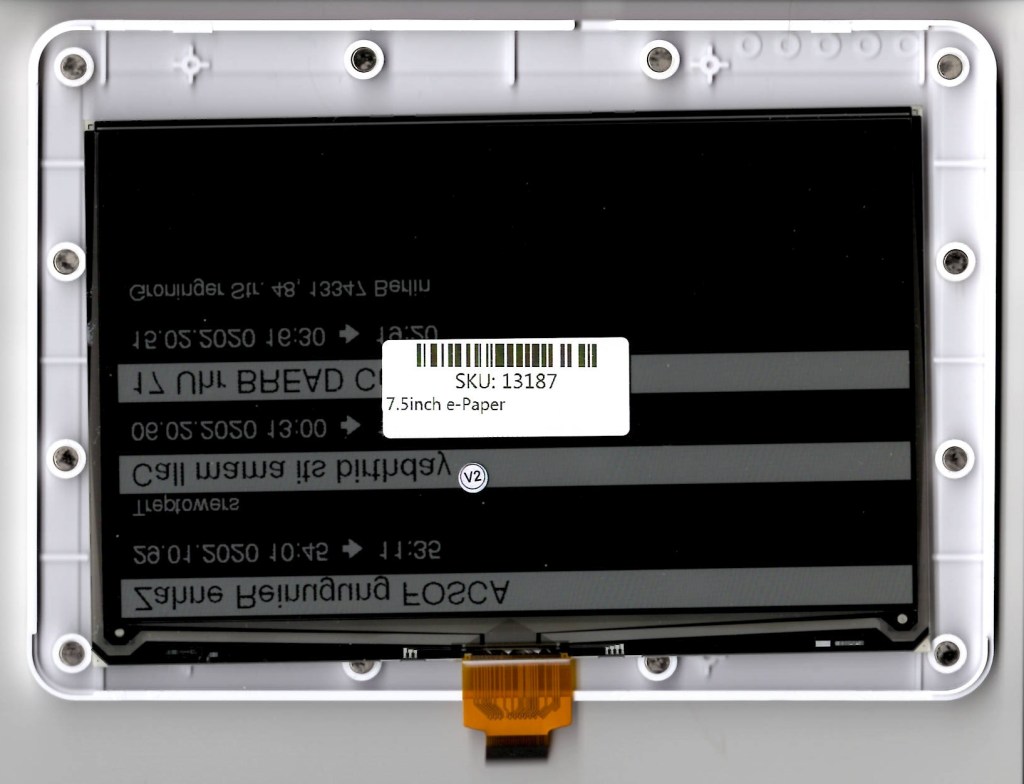 CALE E-eink calendar ESP32