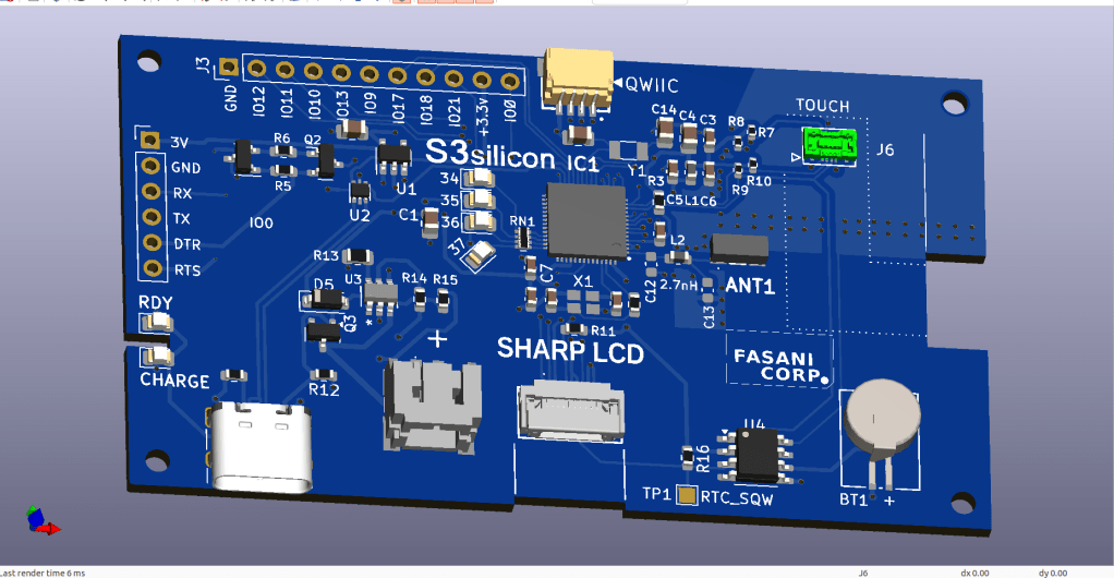 SHARP Controller LCD based on&nbsp;ESP32S3